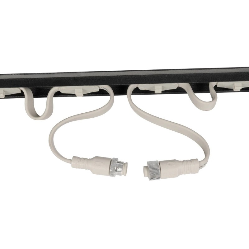 GloboStar® 90830 4 x Digital Pixel Addressable Facade Aluminum Bars - 4 x Ψηφιακές Μπάρες Αλουμινίου Πρόσοψης Κτιρίων LED SMD 3535 45W 60LED 60PIXEL SPI/TTL Protocol IC UCS512B 2700lm 120° DC 12V IP67 RGB - Μαύρο Σώμα - Μ400 x Π4.5 x Υ3.6cm - 4 Μπάρες