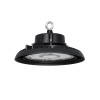 GLOBOSTAR® INDUSTRY 61501 Βιομηχανικό Φωτιστικό Καμπάνα High Bay UFO LED 150W 22500lm SDCM<5 90° AC 85-265V Αδιάβροχο IP65 IK08 Μαύρο Χυτό Αλουμίνιο - Φυσικό Λευκό 5000K - 275 x Sanan Opto SMD Chip & TÜV SÜD Driver - Μ26.5 x Π26.5 x Υ15cm - 5 Χρόνι