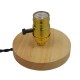 GloboStar® NOX 91047 Μοντέρνο Επιτραπέζιο Φωτιστικό Πορτατίφ Μονόφωτο 1 x E27 IP20 Μπεζ Ξύλο με Χρυσό Μέταλλο - Μ12 x Π12 x Υ10.6cm GloboStar® NOX GOLD 91047 Μοντέρνο Επιτραπέζιο Φωτιστικό Γραφείου Κομοδίνου Μονόφωτο με Ντουί E27 Χρυσό και Διακόπτη ON/OFF Δρύινο Φ4 x Υ9cm