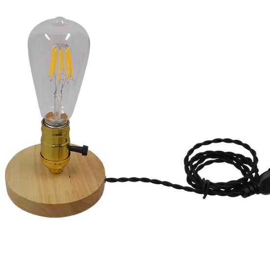 GloboStar® NOX 91047 Μοντέρνο Επιτραπέζιο Φωτιστικό Πορτατίφ Μονόφωτο 1 x E27 IP20 Μπεζ Ξύλο με Χρυσό Μέταλλο - Μ12 x Π12 x Υ10.6cm GloboStar® NOX GOLD 91047 Μοντέρνο Επιτραπέζιο Φωτιστικό Γραφείου Κομοδίνου Μονόφωτο με Ντουί E27 Χρυσό και Διακόπτη ON/OFF Δρύινο Φ4 x Υ9cm