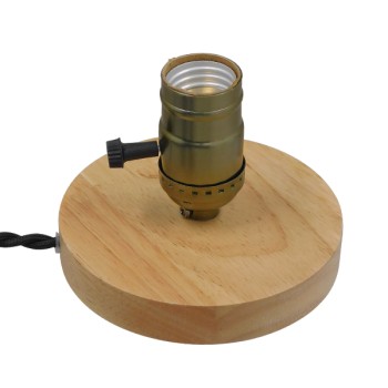 GLOBOSTAR® NOX 91048 Μοντέρνο Επιτραπέζιο Φωτιστικό Πορτατίφ με Ντουί 1 x E27 AC 220-240V IP20 - Μπεζ & Μπρούτζινο - Μ12 x Π12 x Υ10.6cm