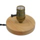 GloboStar® NOX 91048 Μοντέρνο Επιτραπέζιο Φωτιστικό Πορτατίφ Μονόφωτο 1 x E27 IP20 Μπεζ Ξύλο με Μπρούτζινο Μέταλλο - Μ12 x Π12 x Υ10.6cm GloboStar® NOX BRONZE 91048 Μοντέρνο Επιτραπέζιο Φωτιστικό Γραφείου Κομοδίνου Μονόφωτο με Ντουί E27 Μπρούτζινο και Διακόπτη ON/OFF Δρύινο Φ4 x Υ9cm