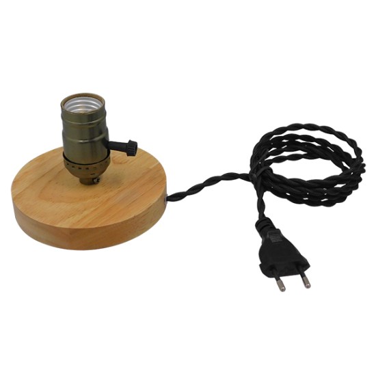 GloboStar® NOX 91048 Μοντέρνο Επιτραπέζιο Φωτιστικό Πορτατίφ Μονόφωτο 1 x E27 IP20 Μπεζ Ξύλο με Μπρούτζινο Μέταλλο - Μ12 x Π12 x Υ10.6cm GloboStar® NOX BRONZE 91048 Μοντέρνο Επιτραπέζιο Φωτιστικό Γραφείου Κομοδίνου Μονόφωτο με Ντουί E27 Μπρούτζινο και Διακόπτη ON/OFF Δρύινο Φ4 x Υ9cm