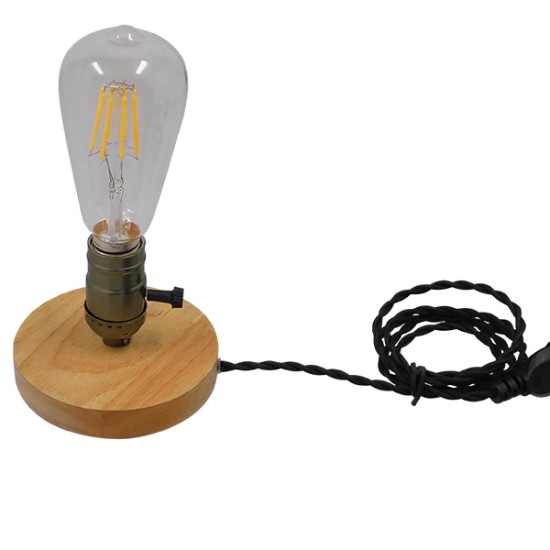 GloboStar® NOX 91048 Μοντέρνο Επιτραπέζιο Φωτιστικό Πορτατίφ Μονόφωτο 1 x E27 IP20 Μπεζ Ξύλο με Μπρούτζινο Μέταλλο - Μ12 x Π12 x Υ10.6cm GloboStar® NOX BRONZE 91048 Μοντέρνο Επιτραπέζιο Φωτιστικό Γραφείου Κομοδίνου Μονόφωτο με Ντουί E27 Μπρούτζινο και Διακόπτη ON/OFF Δρύινο Φ4 x Υ9cm