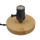 GloboStar® NOX 91049 Μοντέρνο Επιτραπέζιο Φωτιστικό Πορτατίφ Μονόφωτο 1 x E27 IP20 Μπεζ Ξύλο με Μαύρο Μέταλλο - Μ12 x Π12 x Υ10.6cm GloboStar® NOX DARK NICKEL 91049 Μοντέρνο Επιτραπέζιο Φωτιστικό Γραφείου Κομοδίνου Μονόφωτο με Ντουί E27 Σκούρο Νίκελ και Διακόπτη ON/OFF Δρύινο Φ4 x Υ9cm