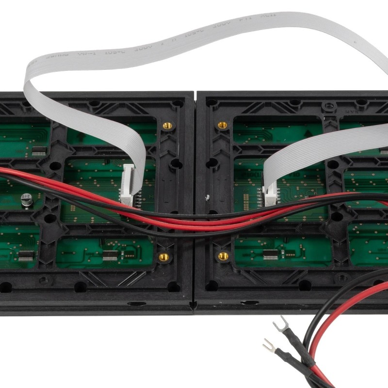 GLOBOSTAR® MODULCO 90382 Module Πλακίδιο Κυλιόμενης Ψηφιακής Επιγραφής/Οθόνης 32x16cm P10 LED 40W Nits ≥5500cd/㎡ DC 5V Αδιάβροχο IP65 Ψυχρό Λευκό 6000K - Μ32 x Π16 x Υ1.5cm - 2 Χρόνια Εγγύηση