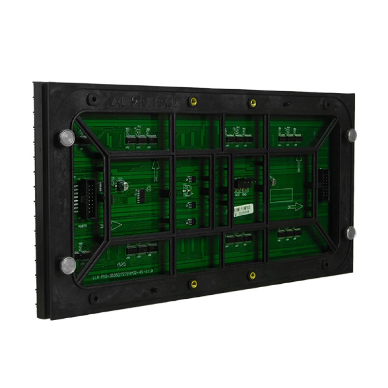 GLOBOSTAR® MODULCO 90385 Module Πλακίδιο Κυλιόμενης Ψηφιακής Επιγραφής/Οθόνης 32x16cm P10 LED 40W Nits ≥5500cd/㎡ DC 5V Αδιάβροχο IP65 RGB - Μ32 x Π16 x Υ1.8cm - 2 Χρόνια Εγγύηση