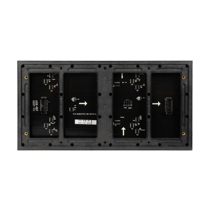 GLOBOSTAR® MODULCO 90385 Module Πλακίδιο Κυλιόμενης Ψηφιακής Επιγραφής/Οθόνης 32x16cm P10 LED 40W Nits ≥5500cd/㎡ DC 5V Αδιάβροχο IP65 RGB - Μ32 x Π16 x Υ1.8cm - 2 Χρόνια Εγγύηση