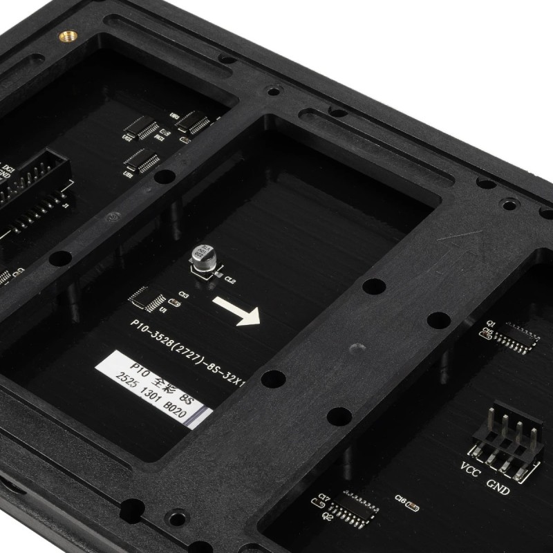 GLOBOSTAR® MODULCO 90385 Module Πλακίδιο Κυλιόμενης Ψηφιακής Επιγραφής/Οθόνης 32x16cm P10 LED 40W Nits ≥5500cd/㎡ DC 5V Αδιάβροχο IP65 RGB - Μ32 x Π16 x Υ1.8cm - 2 Χρόνια Εγγύηση