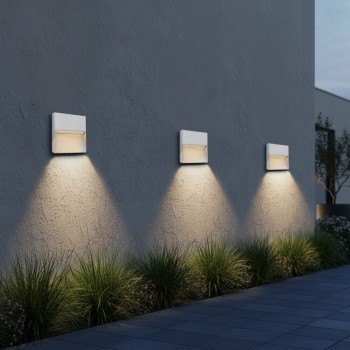 kelvo® STEPART KLV-101-0106 Φωτιστικό Σκαλοπατιού / Διαδρόμου LED 4W 500lm 45° AC 220-240V Αδιάβροχο IP65 Θερμό Λευκό 2700K - Lumileds SMD Chip & TÜV SÜD Driver - Λευκό Ματ - Μ15 x Π3.5 x Υ15cm - 5 Χρόνια Εγγύηση