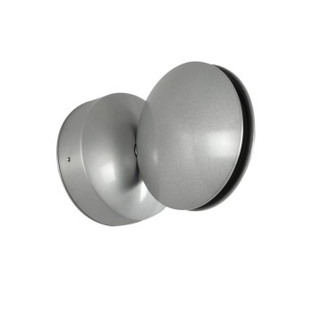 GLOBOSTAR® SEPTUM 93067 Μοντέρνο Φωτιστικό Τοίχου - Απλίκα LED 9W 1150lm 1° AC 220-240V IP44 Μπλε - CREE XPE Chip & TÜV SÜD Driver - Γκρι Ανθρακί Ματ - Μ12 x Π11 x Υ17cm - 5 Χρόνια Εγγύηση