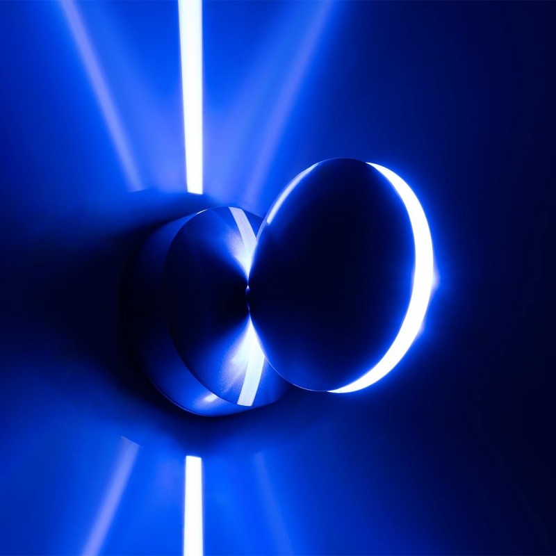 GloboStar® SEPTUM 93067 LED Φωτιστικό Αρχιτεκτονικού Φωτισμού Αδιάβροχο IP44 Δέσμης 1º Μοίρας 9 Watt 1150lm 230V CREE Μπλε Μ12 x Π11 x Υ17cm