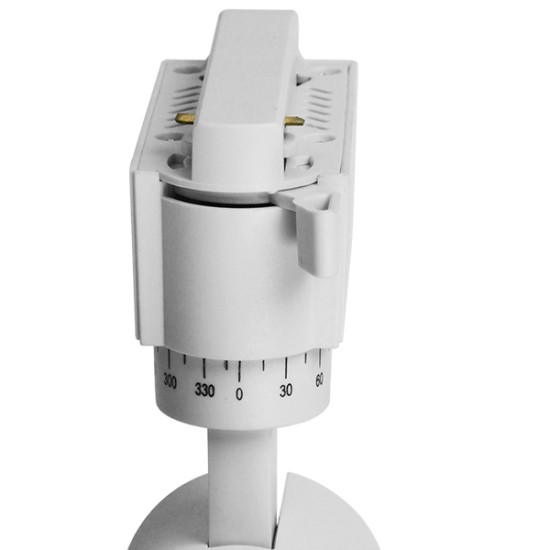 Globostar S-40010 Μονοφασικό Bridgelux COB LED Λευκό Φωτιστικό Σποτ Ράγας 10W 230V 1300lm 30° Ψυχρό Λευκό 6000k Globostar S-40010 Μονοφασικό Bridgelux COB LED Λευκό Φωτιστικό Σποτ Ράγας 10W 230V 1300lm 30° Ψυχρό Λευκό 6000k