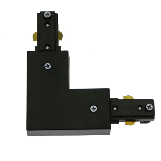 GloboStar S-40048 Διφασικός Connector 3 Καλωδίων Συνδεσμολογίας Ελ (L) για Μαύρη Ράγα Οροφής GloboStar S-40048 Διφασικός Connector 3 Καλωδίων Συνδεσμολογίας Ελ (L) για Μαύρη Ράγα Οροφής