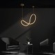 kelvo® GLOW 61667 Μοντέρνο Κρεμαστό Φωτιστικό Οροφής LED 34W 3400lm 360° AC 220-240V IP20 Ρυθμιζόμενο Λευκό CCT με Χειριστήριο από 2700K έως 6000K Dimmable - Lumileds SMD Chip - Χρυσό Πλατίνα & Λευκό Νήμα - Μ120 x Π120 x Υ60cm - 3 Χρόνια Εγγύηση
