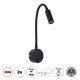 GloboStar® GOOSE 60878 Μοντέρνο Φωτιστικό Τοίχου - Απλίκα Ξενοδοχείου Bed Side LED 3W 300lm 36° AC 220-240V - Reading Light - Μ6.5 x Π15 x Υ24.5cm - Φυσικό Λευκό 4500K - Μαύρο - 3 Xρόνια Εγγύηση GloboStar® GOOSE 60878 Μοντέρνο Φωτιστικό Τοίχου - Απλίκα Ξενοδοχείου Bed Side LED 3W 300lm 36° AC 220-240V - Reading Light - Μ6.5 x Π15 x Υ24.5cm - Φυσικό Λευκό 4500K - Μαύρο - 3 Xρόνια Εγγύηση