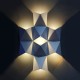 GloboStar® 96506 LED Φωτιστικό Τοίχου Απλίκα STEALTH Αρχιτεκτονικού Φωτισμού Μαύρο Αδιάβροχο IP65 10 Watt CREE 1200lm 60° 230V Ψυχρό Λευκό Μ17 x Π7.5 x Υ17cm
