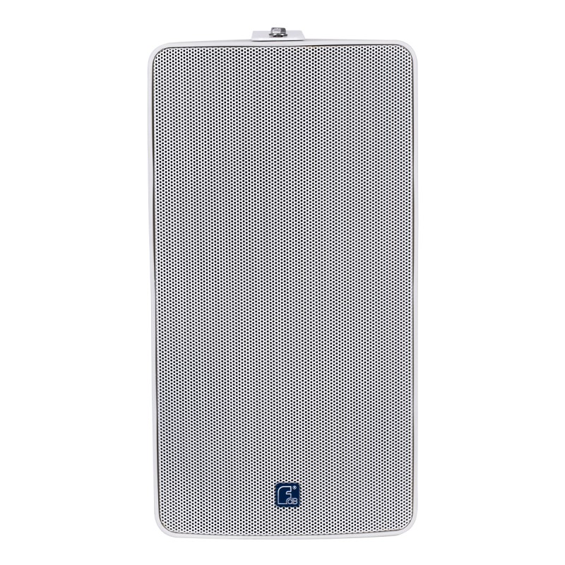 GloboStar® FDB ES108WT 98005 Facilities Speaker - Παθητικό Ηχείο Εγκαταστάσεων Επιτοίχιο με Μετασχηματιστή 100V & 16Ω - 150W RMS (600W Peak) - 1 x 8 Inches LF & 1 x 1 Inches HF - Αδιάβροχο IP65 - Λευκό - Μ24 x Π28.5 x Υ45cm