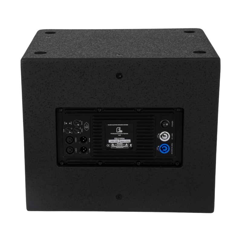 GloboStar® FDB ES110SA 98006 Facilities Speaker - Ενεργό Αυτοενισχυόμενο Ηχείο Subwoofer Εγκαταστάσεων Επιδαπέδιο με Ψηφιακό Ενισχυτή BA1.3 AC 220V/50-60Hz - 300W RMS (600W Peak) - 1 x 10 Inches LF - IP20 - Μαύρο - Μ44.5 x Π36.5 x Υ37.5cm