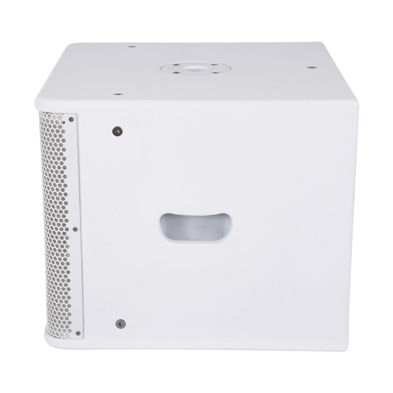 GloboStar® FDB ES112SA 98007 Facilities Speaker - Ενεργό Αυτοενισχυόμενο Ηχείο Subwoofer Εγκαταστάσεων Επιδαπέδιο με Ψηφιακό Ενισχυτή BA1.6 AC 220V/50-60Hz - 600W RMS (1400W Peak) - 1 x 12 Inches LF - IP20 - Λευκό - Μ44.5 x Π44.5 x Υ37.5cm