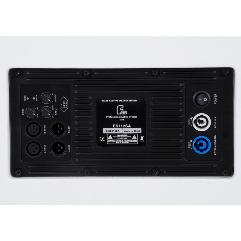 GloboStar® FDB ES112SA 98007 Facilities Speaker - Ενεργό Αυτοενισχυόμενο Ηχείο Subwoofer Εγκαταστάσεων Επιδαπέδιο με Ψηφιακό Ενισχυτή BA1.6 AC 220V/50-60Hz - 600W RMS (1400W Peak) - 1 x 12 Inches LF - IP20 - Λευκό - Μ44.5 x Π44.5 x Υ37.5cm