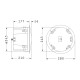 GLOBOSTAR® FDB C800T 98013 Χωνευτό Παθητικό Ηχείο Εγκαταστάσεων με Μετασχηματιστή 100V & 8Ω - 50W RMS (100W Peak) - 1 x 8" Inches LF & 1 x 1" Inches HF - IP20 - Λευκό - Μ28 x Π28 x Υ21cm / Q24.5 x 17.7cm - 2 Χρόνια Εγγύηση