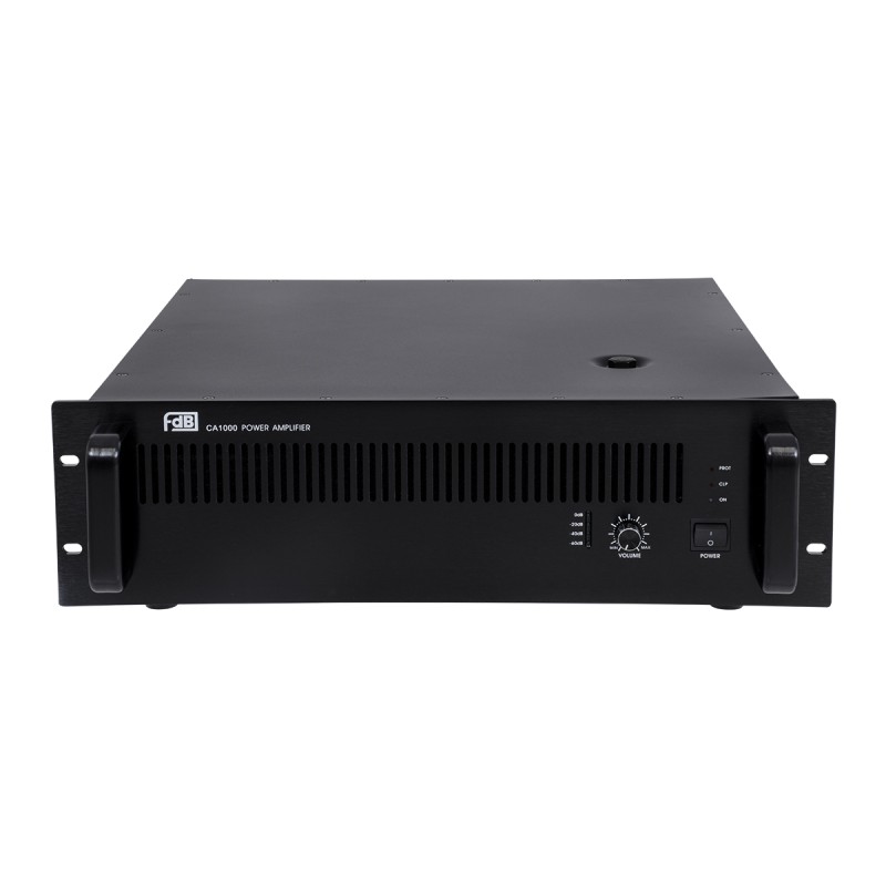 GloboStar® FDB CA1000 98016 Power Amplifier - Επαγγελματικός Ενισχυτής Ηχείων Εγκαταστάσεων 100V - Frequency Response 60Hz-20Khz - AC 220V/50-60Hz - 1000W/4Ω - IP20 - Μαύρο - Μ48.5 x Π45.5 x Υ13.2cm