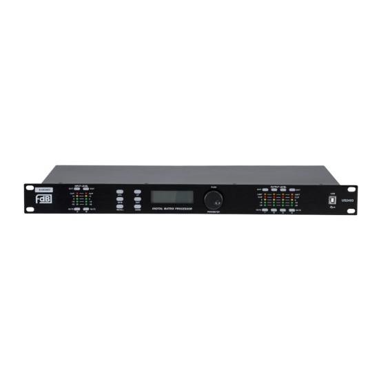 GloboStar® FDB US2403 98020 Audio Processor - Επαγγελματικός Επεξεργαστής Ήχου 2in & 4out - 32-bit DSP SHARC Processor - Frequency Response 20Hz-20Khz DR115DBu - AC 220V/50-60Hz - IP20 - Μαύρο - Μ48.2 x Π20.5 x Υ4.4cm GloboStar® FDB US2403 98020 Audio Processor - Επαγγελματικός Επεξεργαστής Ήχου 2in & 4out - 32-bit DSP SHARC Processor - Frequency Response 20Hz-20Khz DR115DBu - AC 220V/50-60Hz - IP20 - Μαύρο - Μ48.2 x Π20.5 x Υ4.4cm