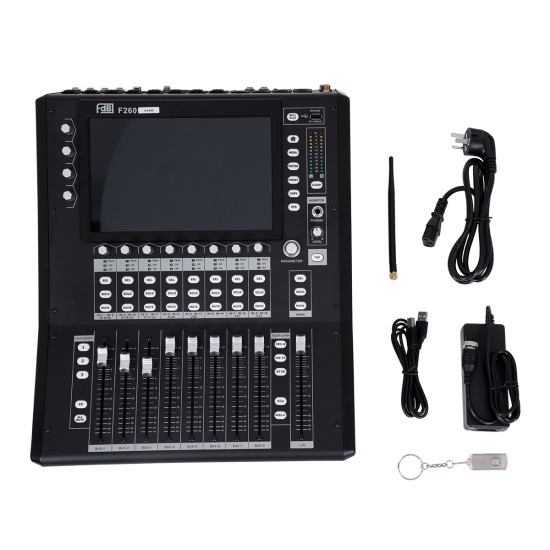 GloboStar® FDB F260 98023 Multifunctional Digital Mixer Audio Console 24Ch - Επαγγελματική Ψηφιακή Κονσόλα Ήχου 16Ch Audio In / 8Ch Audio Out / 8Ch BUS Out - Οθόνη Αφής 10 HD - Wifi Smart System - UDP - AC 220V/50-60Hz - IP20 - Μαύρο - Μ38 x Π49 x Υ GloboStar® FDB F260 98023 Multifunctional Digital Mixer Audio Console 24Ch - Επαγγελματική Ψηφιακή Κονσόλα Ήχου 16Ch Audio In / 8Ch Audio Out / 8Ch BUS Out - Οθόνη Αφής 10 HD - Wifi Smart System - UDP - AC 220V/50-60Hz - IP20 - Μαύρο - Μ38 x Π49 x Υ