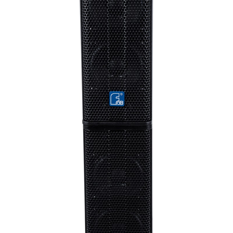 GloboStar® FDB K803 98024 PA Speaker - Παθητικό Ηχείο Column Κολωνάτο Επιτοίχιο & Επιδαπέδιο 8Ω - 200W RMS (800W Peak) - 8 x 3 Inches Mid & HF - IP20 - Μαύρο - Μ10 x Π11 x Υ75cm - Ζεύγος