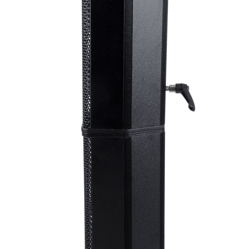 GloboStar® FDB K803 98024 PA Speaker - Παθητικό Ηχείο Column Κολωνάτο Επιτοίχιο & Επιδαπέδιο 8Ω - 200W RMS (800W Peak) - 8 x 3 Inches Mid & HF - IP20 - Μαύρο - Μ10 x Π11 x Υ75cm - Ζεύγος