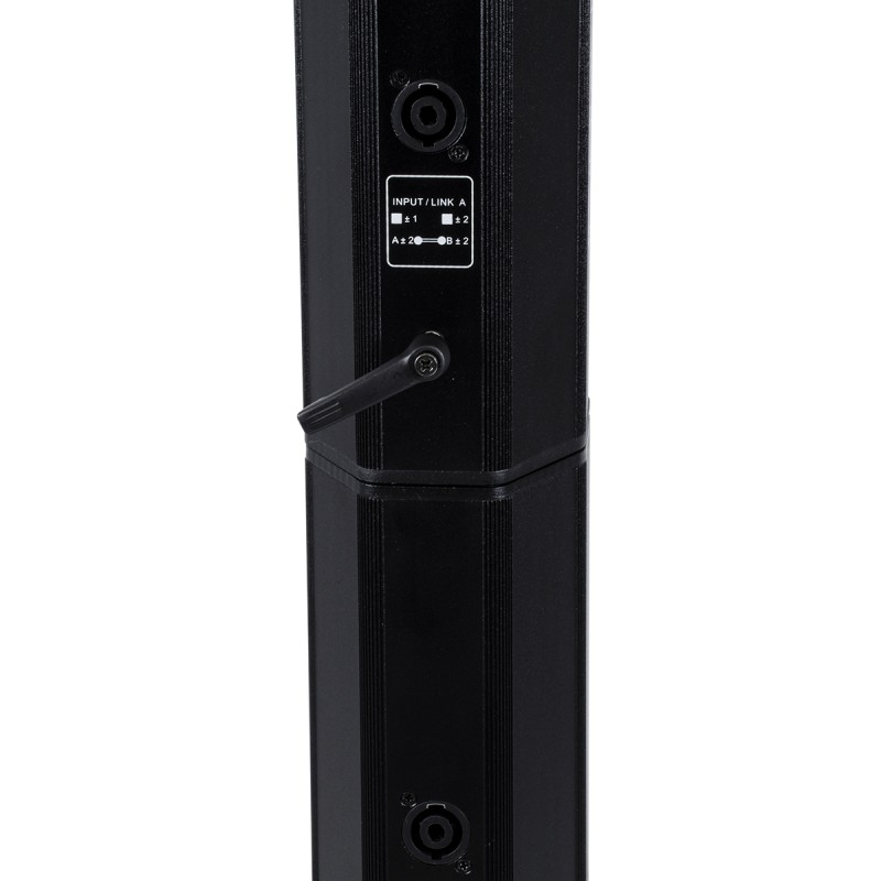 GloboStar® FDB K803 98024 PA Speaker - Παθητικό Ηχείο Column Κολωνάτο Επιτοίχιο & Επιδαπέδιο 8Ω - 200W RMS (800W Peak) - 8 x 3 Inches Mid & HF - IP20 - Μαύρο - Μ10 x Π11 x Υ75cm - Ζεύγος