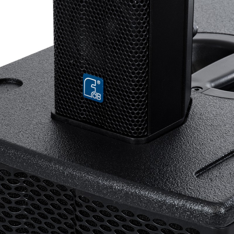 GloboStar® FDB K803 98024 PA Speaker - Παθητικό Ηχείο Column Κολωνάτο Επιτοίχιο & Επιδαπέδιο 8Ω - 200W RMS (800W Peak) - 8 x 3 Inches Mid & HF - IP20 - Μαύρο - Μ10 x Π11 x Υ75cm - Ζεύγος