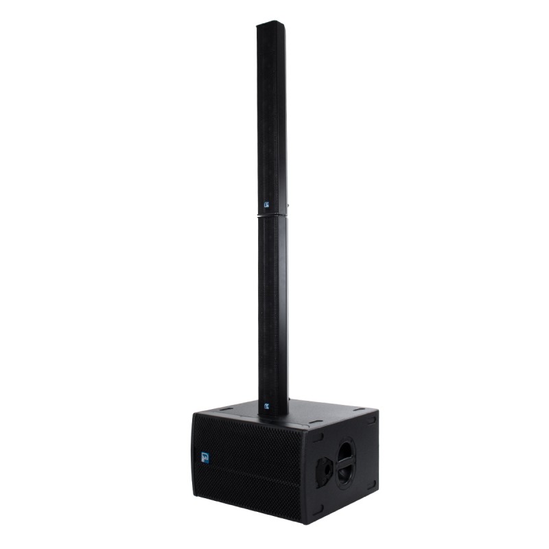 GloboStar® FDB K803 98024 PA Speaker - Παθητικό Ηχείο Column Κολωνάτο Επιτοίχιο & Επιδαπέδιο 8Ω - 200W RMS (800W Peak) - 8 x 3 Inches Mid & HF - IP20 - Μαύρο - Μ10 x Π11 x Υ75cm - Ζεύγος