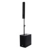 GloboStar® FDB K803 98024 PA Speaker - Παθητικό Ηχείο Column Κολωνάτο Επιτοίχιο & Επιδαπέδιο 8Ω - 200W RMS (800W Peak) - 8 x 3 Inches Mid & HF - IP20 - Μαύρο - Μ10 x Π11 x Υ75cm - Ζεύγος