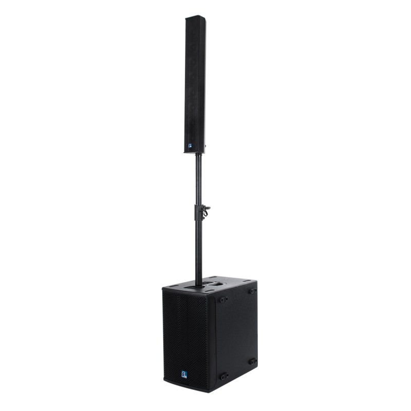 GloboStar® FDB K803 98024 PA Speaker - Παθητικό Ηχείο Column Κολωνάτο Επιτοίχιο & Επιδαπέδιο 8Ω - 200W RMS (800W Peak) - 8 x 3 Inches Mid & HF - IP20 - Μαύρο - Μ10 x Π11 x Υ75cm - Ζεύγος