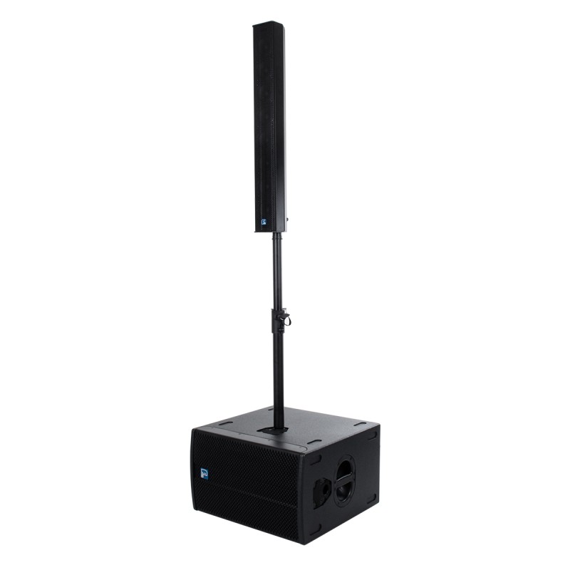 GloboStar® FDB K803 98024 PA Speaker - Παθητικό Ηχείο Column Κολωνάτο Επιτοίχιο & Επιδαπέδιο 8Ω - 200W RMS (800W Peak) - 8 x 3 Inches Mid & HF - IP20 - Μαύρο - Μ10 x Π11 x Υ75cm - Ζεύγος