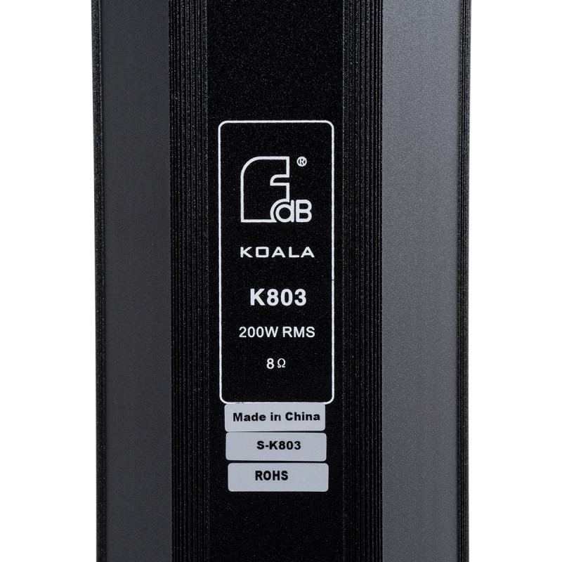 GloboStar® FDB K803 98024 PA Speaker - Παθητικό Ηχείο Column Κολωνάτο Επιτοίχιο & Επιδαπέδιο 8Ω - 200W RMS (800W Peak) - 8 x 3 Inches Mid & HF - IP20 - Μαύρο - Μ10 x Π11 x Υ75cm - Ζεύγος