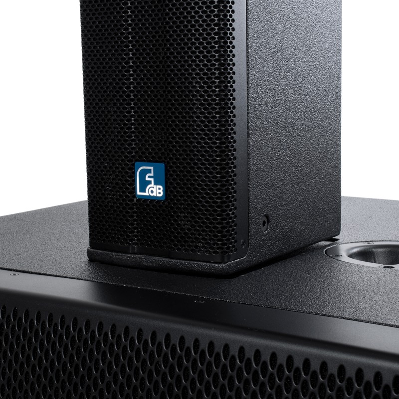 GloboStar® FDB K806 98027 PA Speaker - Παθητικό Ηχείο Column Κολωνάτο Επιτοίχιο & Επιδαπέδιο 6Ω - 480W RMS (1920W Peak) - 6 x 6 Inches Mid & 2 x 1.7 Inches HF - IP20 - Μαύρο - Μ15.8 x Π24.2 x Υ129cm