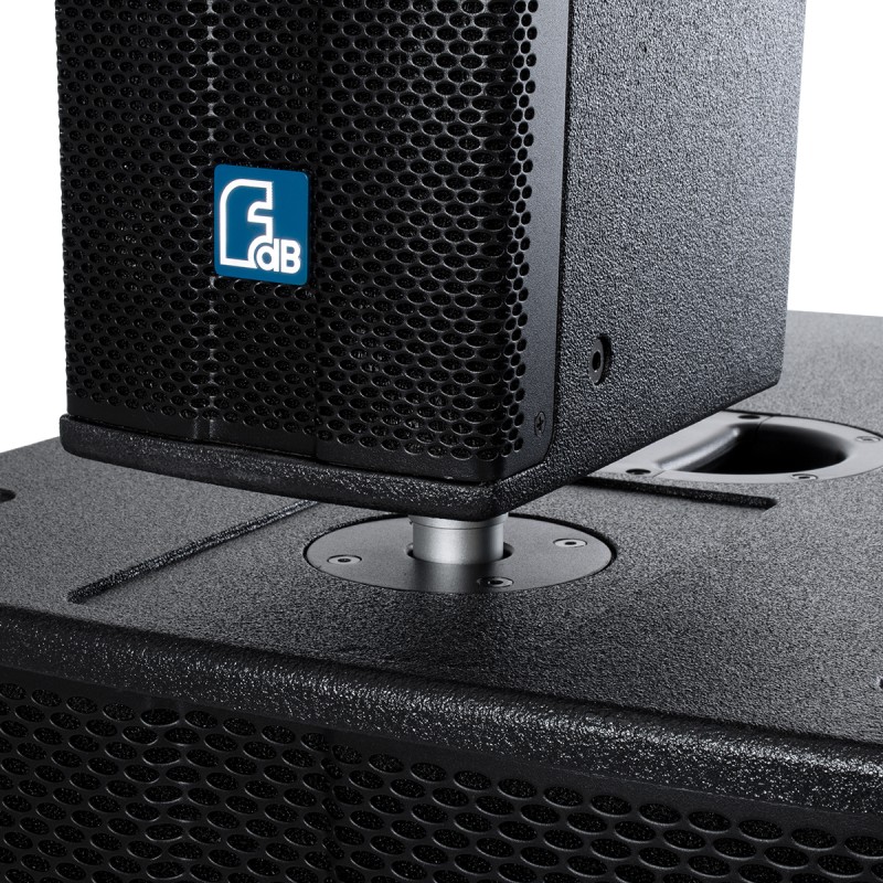 GloboStar® FDB K806 98027 PA Speaker - Παθητικό Ηχείο Column Κολωνάτο Επιτοίχιο & Επιδαπέδιο 6Ω - 480W RMS (1920W Peak) - 6 x 6 Inches Mid & 2 x 1.7 Inches HF - IP20 - Μαύρο - Μ15.8 x Π24.2 x Υ129cm