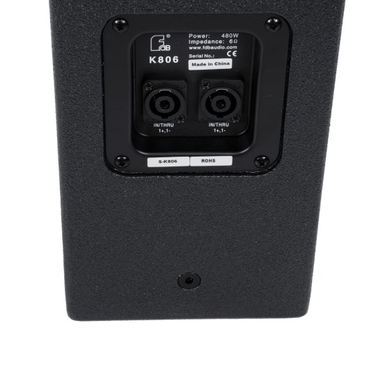 GloboStar® FDB K806+K118BAS 98027-98028-SET PA Column System - Ενεργό Αυτοενισχυόμενο Σετ Ηχείων & Subwoofer Column Κολωνάτο με Ψηφιακό Ενισχυτή SA2.68 AC 220V/50-60Hz -1200W RMS/4Ω + 960W RMS/6Ω (8640W Peak) - IP20 - Μαύρο - Σετ 4 Τεμαχίων