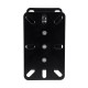 GLOBOSTAR® FDB WB2 98030 Επιτοίχια Ρυθμιζόμενη Βάση για Τοποθέτηση Συστήματος Κολωνάτων Ηχείων - IP20 - Μαύρο - Μ9.5 x Π11.5 x Υ16cm - Σετ 2 Τεμαχίων