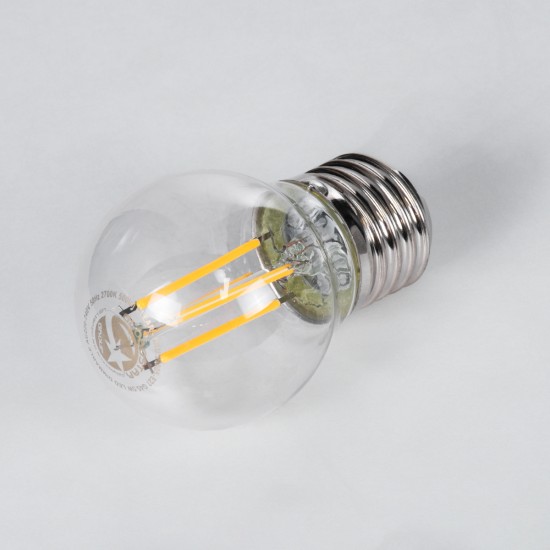 GloboStar® 99005 Λάμπα LED Long Filament E27 G45 Γλομπάκι 5W 500lm 360° AC 220-240V IP20 Φ4.5 x Υ7.5cm Θερμό Λευκό 2700K με Διάφανο Γυαλί - Dimmable - 3 Years Warranty GloboStar® 99005 Λάμπα LED Long Filament E27 G45 Γλομπάκι 5W 500lm 360° AC 220-240V IP20 Φ4.5 x Υ7.5cm Θερμό Λευκό 2700K με Διάφανο Γυαλί - Dimmable - 3 Years Warranty