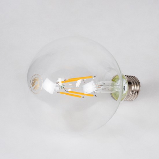 GloboStar® 99009 Λάμπα LED Long Filament E27 G95 Γλόμπος 4W 400lm 360° AC 220-240V IP20 Φ9.5 x Υ13.5cm Θερμό Λευκό 2700K με Διάφανο Γυαλί - Dimmable - 3 Years Warranty GloboStar® 99009 Λάμπα LED Long Filament E27 G95 Γλόμπος 4W 400lm 360° AC 220-240V IP20 Φ9.5 x Υ13.5cm Θερμό Λευκό 2700K με Διάφανο Γυαλί - Dimmable - 3 Years Warranty