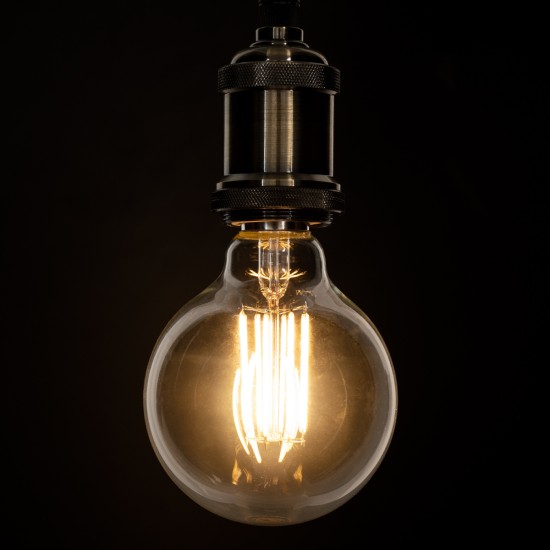 GloboStar® 99011 Λάμπα LED Long Filament E27 G95 Γλόμπος 12W 1200lm 360° AC 220-240V IP20 Φ9.5 x Υ13.5cm Θερμό Λευκό 2700K με Διάφανο Γυαλί - Dimmable - 3 Years Warranty GloboStar® 99011 Λάμπα LED Long Filament E27 G95 Γλόμπος 12W 1200lm 360° AC 220-240V IP20 Φ9.5 x Υ13.5cm Θερμό Λευκό 2700K με Διάφανο Γυαλί - Dimmable - 3 Years Warranty