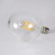 GloboStar® 99014 Λάμπα LED Long Filament E27 G125 Γλόμπος 12W 1200lm 360° AC 220-240V IP20 Φ12.5 x Υ18cm Θερμό Λευκό 2700K με Διάφανο Γυαλί - Dimmable - 3 Years Warranty