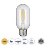 GLOBOSTAR® TUBIS 99018 Λάμπα Σωλήνας E27 T45 LED 4W 400lm 360° AC 220-240V IP20 Θερμό Λευκό 2700K Dimmable - Long Filament Chip - Διάφανο - Μ4.5 x Π4.5 x Υ11cm - 3 Χρόνια Εγγύηση