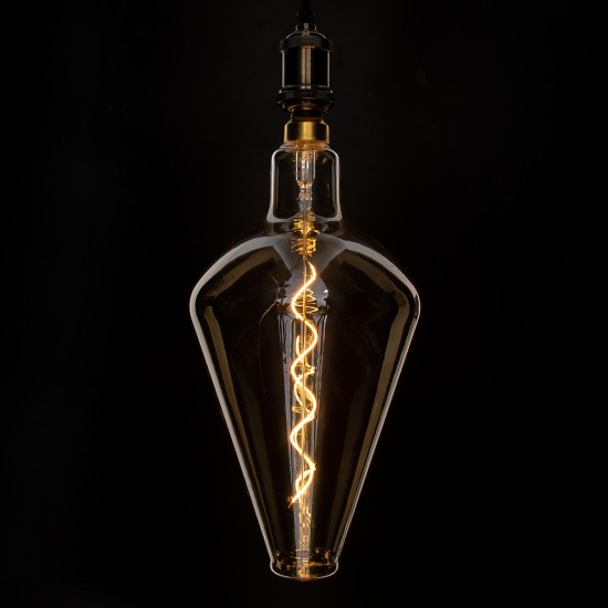 GloboStar® 99022 Λάμπα LED Soft S Spiral Filament E27 BA200 ROCKET Γλόμπος 6W 420lm 360° AC 220-240V IP20 Φ20 x Υ41.5cm Ultra Θερμό Λευκό 2200K με Μελί Γυαλί - Dimmable - 3 Years Warranty GloboStar® 99022 Λάμπα LED Soft S Spiral Filament E27 BA200 ROCKET Γλόμπος 6W 420lm 360° AC 220-240V IP20 Φ20 x Υ41.5cm Ultra Θερμό Λευκό 2200K με Μελί Γυαλί - Dimmable - 3 Years Warranty