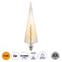 GLOBOSTAR® SPEAR 99023 Λάμπα E27 CT100 LED 6W 420lm 360° AC 220-240V IP20 Ultra Θερμό Λευκό 2200K Dimmable - Soft S Spiral Filament Chip - Μελί - Μ10 x Π10 x Υ28cm - 3 Χρόνια Εγγύηση