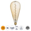 GloboStar® 99024 Λάμπα LED Soft S Spiral Filament E27 OT120 ZEPPELIN Γλόμπος 6W 420lm 360° AC 220-240V IP20 Φ12 x Υ46cm Ultra Θερμό Λευκό 2200K με Μελί Γυαλί - Dimmable - 3 Years Warranty